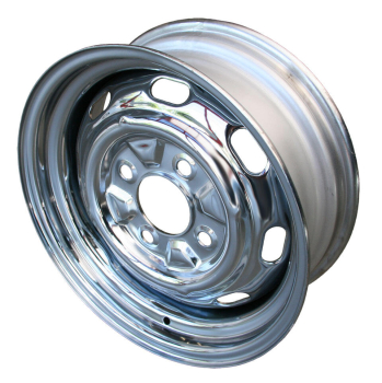 Chrom Felge standard 5.5X15 4X130 ET25 Felge VW Käfer Karmann Typ1 Lochkreis 4x130 111601025G